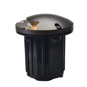 One-Direction Turret Well Lights — solid brass LT2204A low voltage landscape fixture