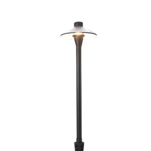 Classic Flat Hat Path Lights — solid cast brass LT2402 pathway light