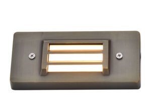 louved heavy duty cast brass deck light