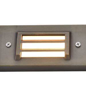Louvered Deck Lights — solid brass LT2503 low voltage landscape fixture