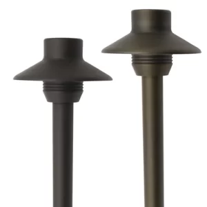 Mini Hat Path Lights — solid cast brass LT2411 pathway light