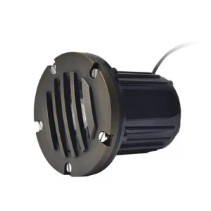 Grated Well Lights — solid brass LT2202B low voltage landscape fixture